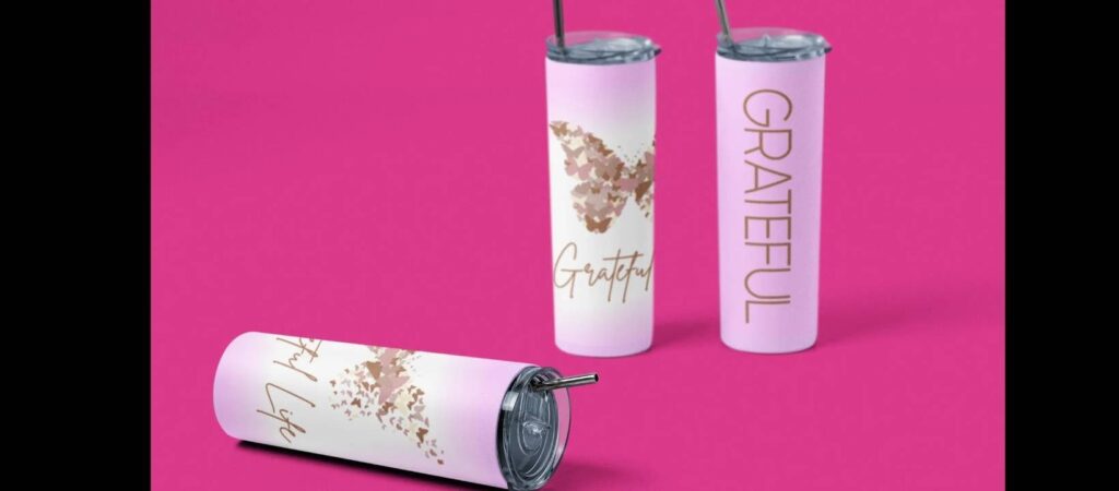 Grateful Butterfly Tumbler
